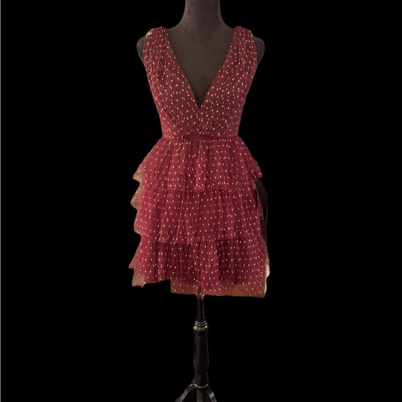 NWT Lulu’s Tiered Party Dress - Picture 3 of 14